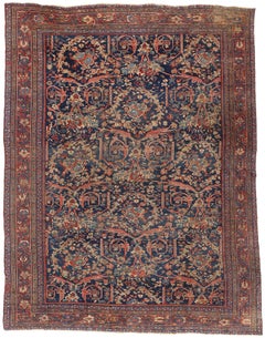 Fin du 19e siècle Tapis persan antique de Sultanabad de style Modernity