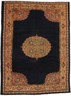 Late 19th Century Antique Persian Sultanabad Rug with Modern Jacobean Style
