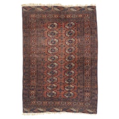 Fin du 19e siècle - Tapis persan antique Turkoman Tekke de style tribal