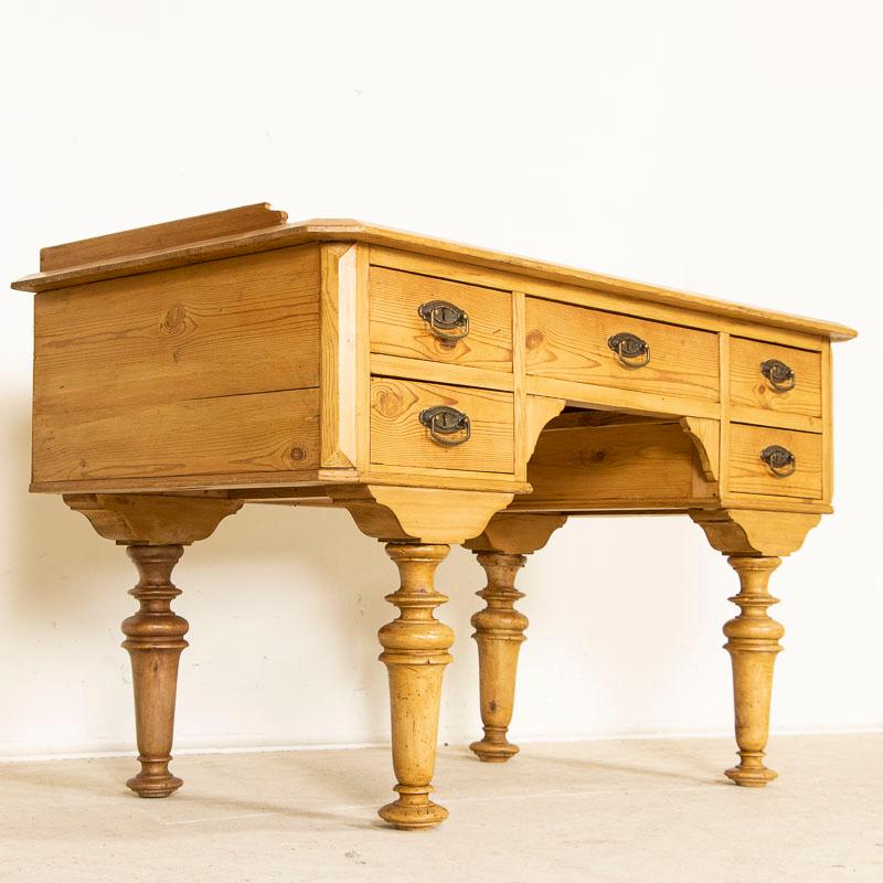 Late 19th Century Antique Pine Desk from Denmark, Hans Christian Andersen 5-Dra 6