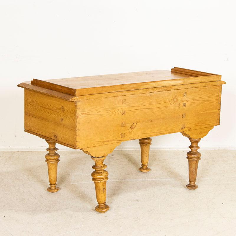 Wood Late 19th Century Antique Pine Desk from Denmark, Hans Christian Andersen 5-Dra