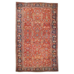 Antiker roter persischer Serapi-Teppich aus dem späten 19. Jahrhundert, 15'11 x 25'11