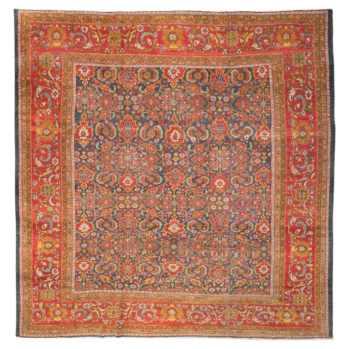 Late 19th Century, Antique Rug Ziegler Sultanabad, circa 1890 For Sale