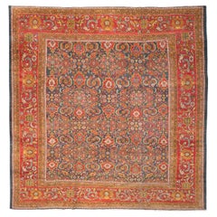 Antiker Teppich Ziegler Sultanabad aus dem späten 19. Jahrhundert, um 1890