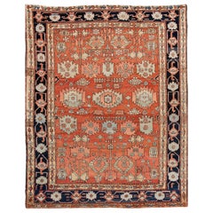 Late 19th Century Antique Serapi Wool Rug