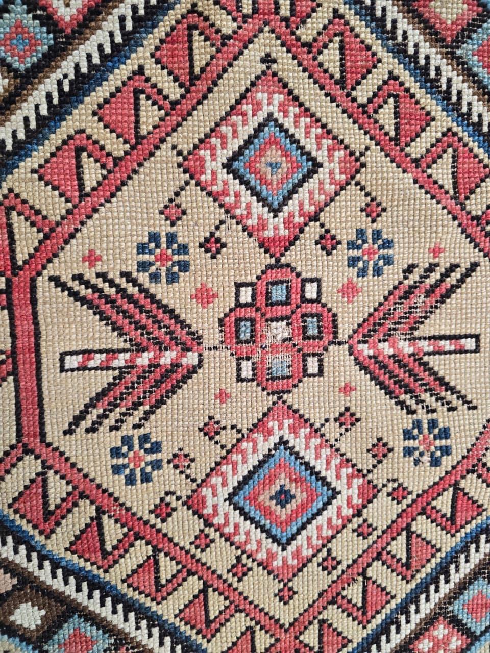 Tappeto antico Shirvan caucasico della fine del 19° secolo, circa 1880 - 122