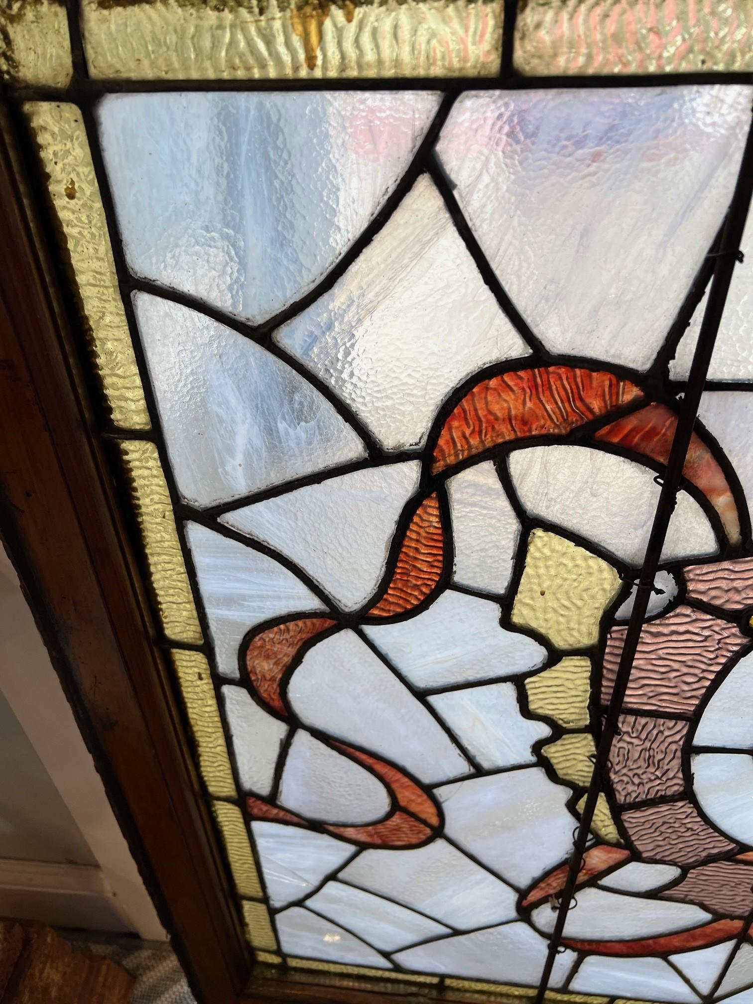 Late 19th Century Antique Stained Glass Window  For Sale 10