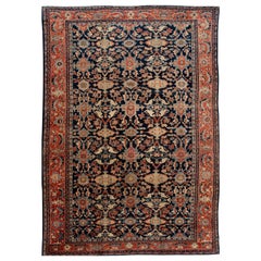 Late 19th Century Antique Sultanabad Wool Rug
