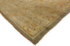 1870's Antique Turkish Oushak Angora Rug