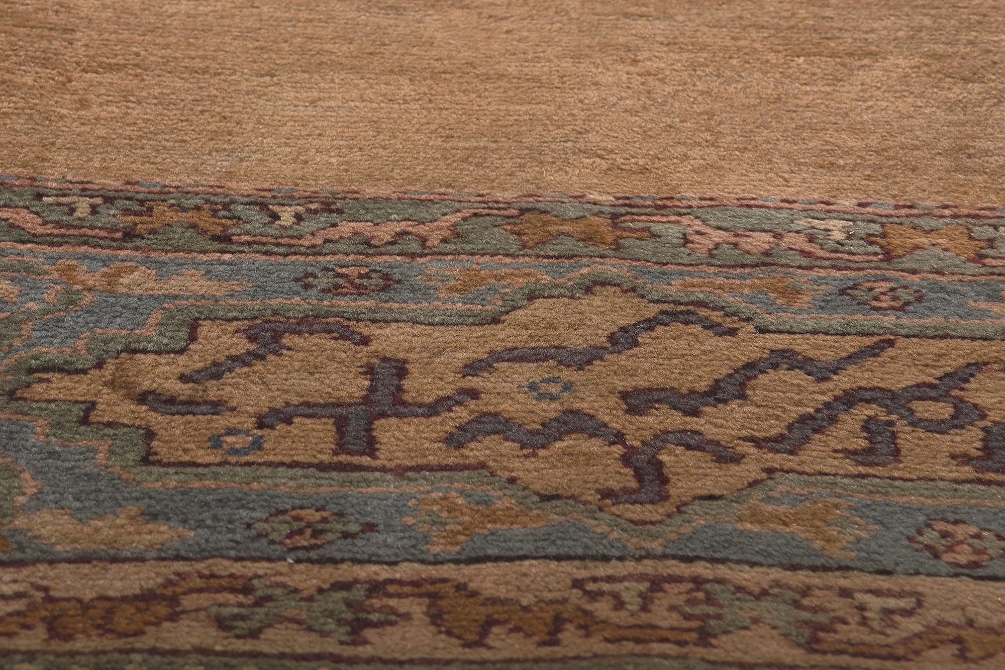 Fin du 19e siècle, ancien tapis turc Oushak avec calligraphie islamique Bon état - En vente à Dallas, TX