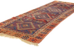 Late 19th Century Antique Turkish Yuruk Carpet with Modern Tribal Style