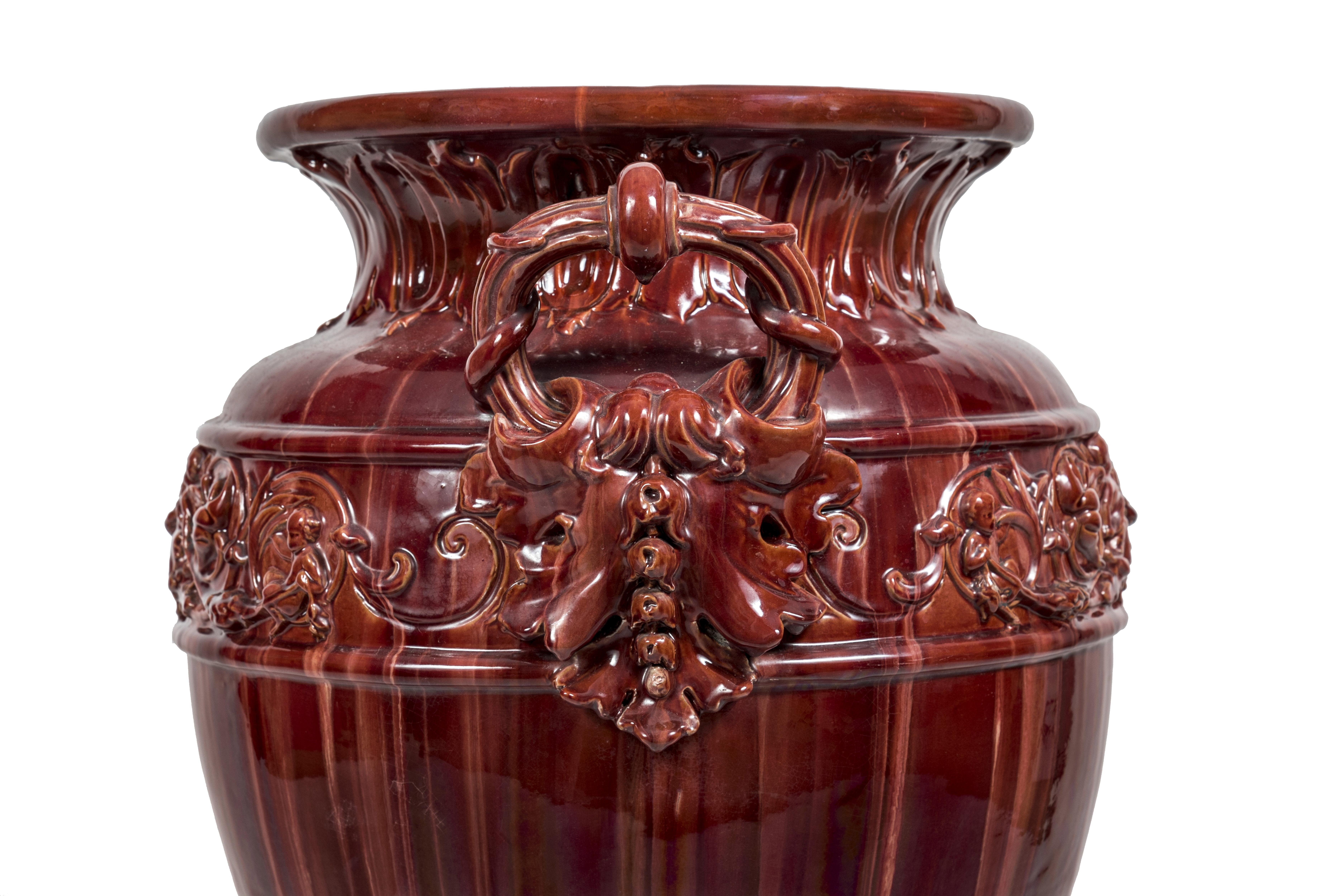 Ceramic Late 19th Century Antique Vase For Sale