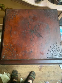 Late 19th Century Antique Victorian Bible/Sick Call/Last Rites Box Holder Stand