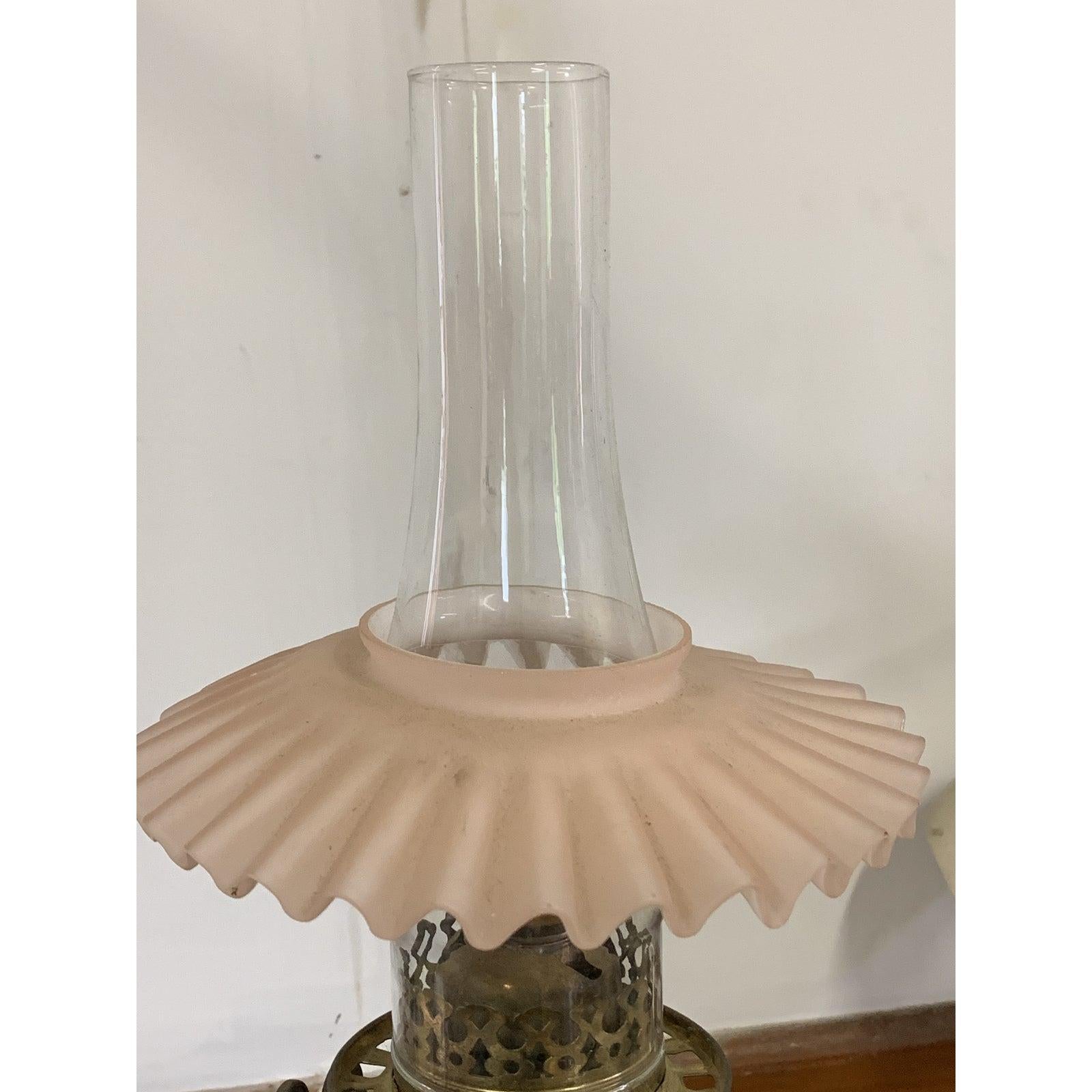 Late 19th Century Antique W.A.S. Benson Brass Duplex Kerosene Floor Lamp 1