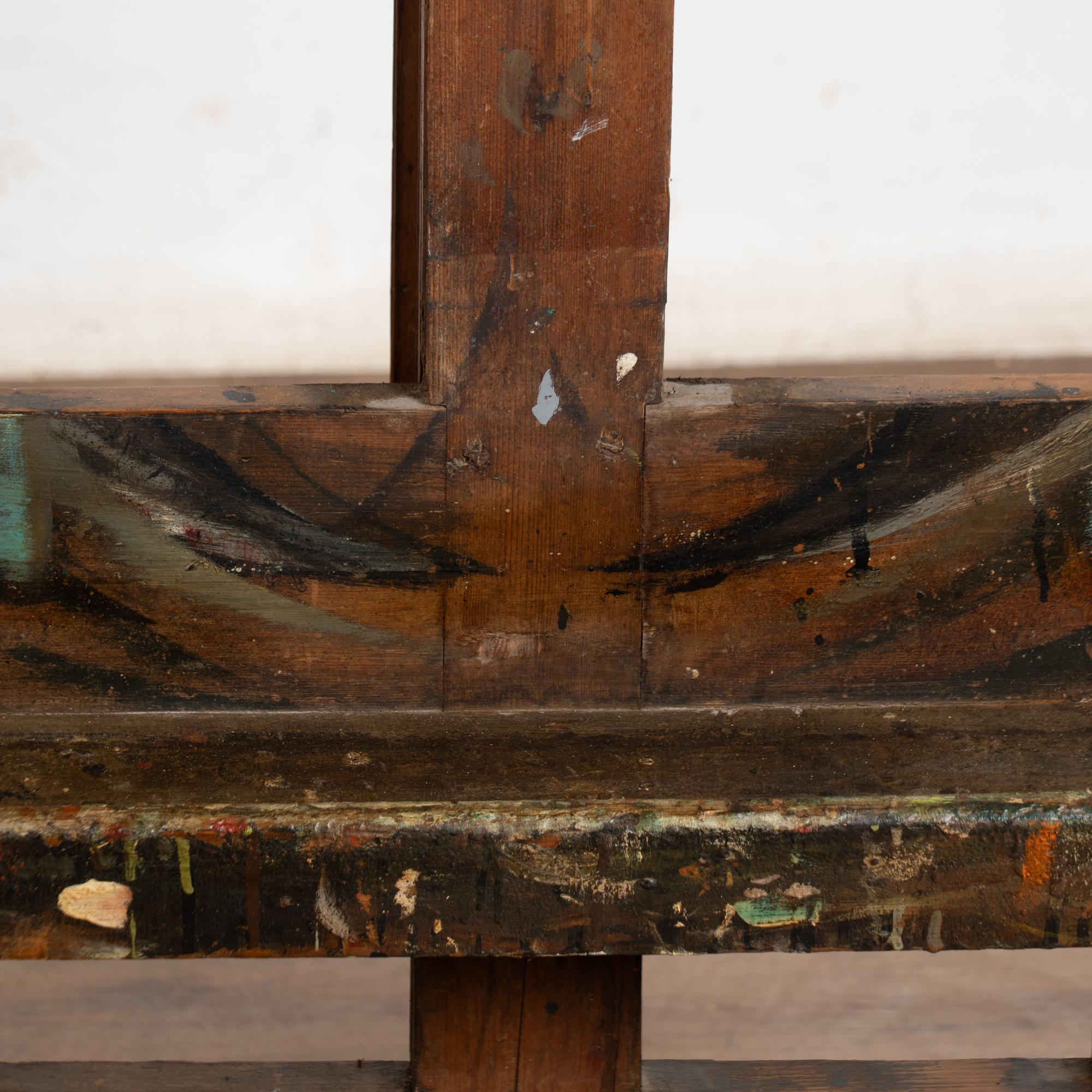 Cavalletto da pittore in legno antico della fine del XIX secolo in vendita 3