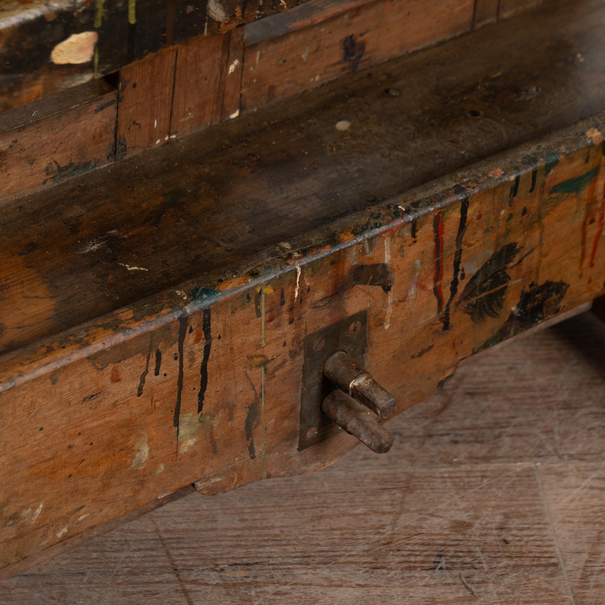 Cavalletto da pittore in legno antico della fine del XIX secolo in vendita 1