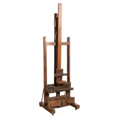 Late 19th Century Antique Wood Painter's Easel