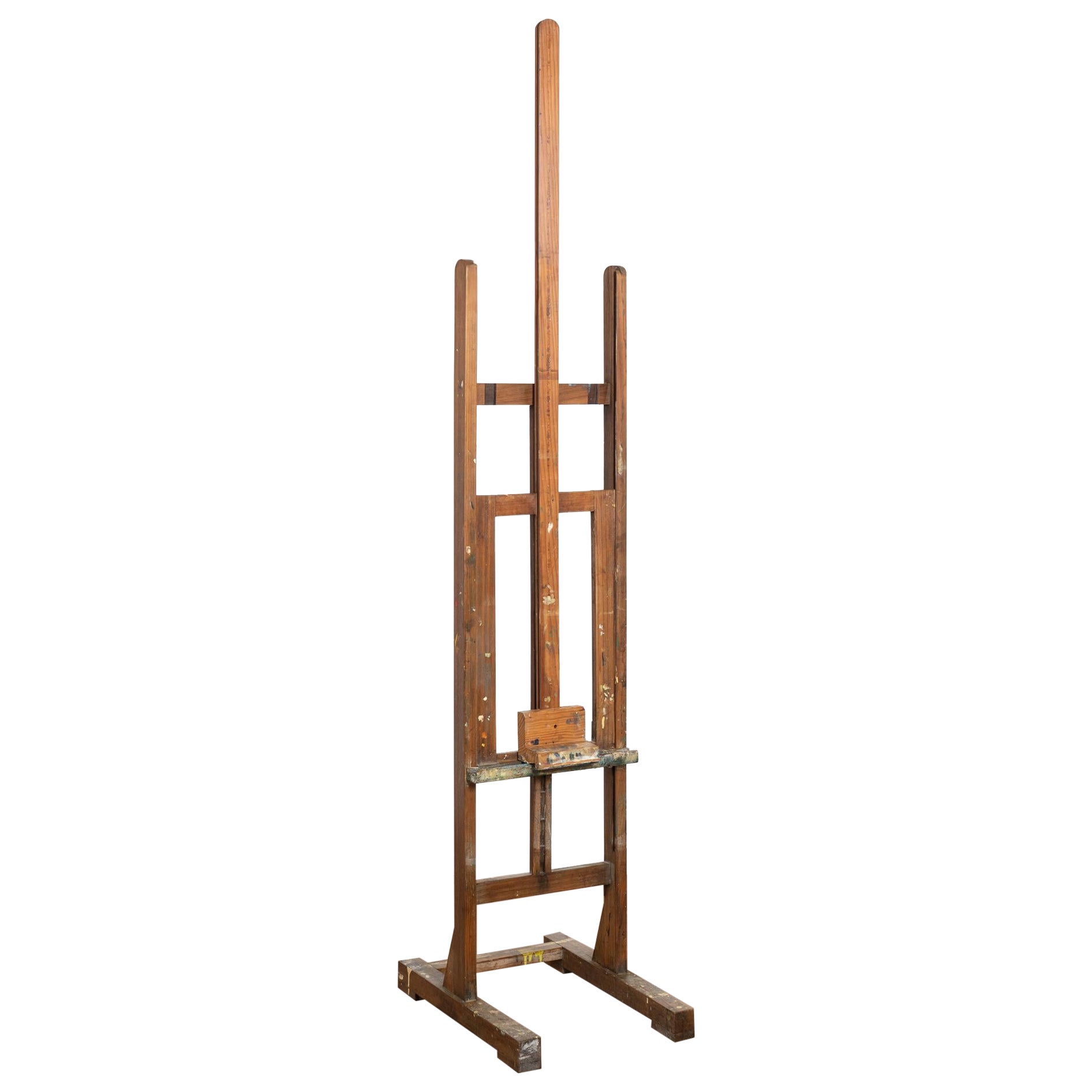 Late 19th Century Antique Wood Painter
s Easel For Sale