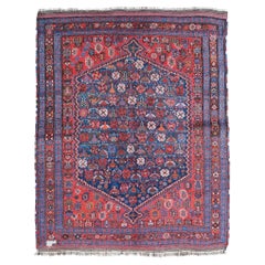 Late 19th Century Antique Wool Geometric Design Rug