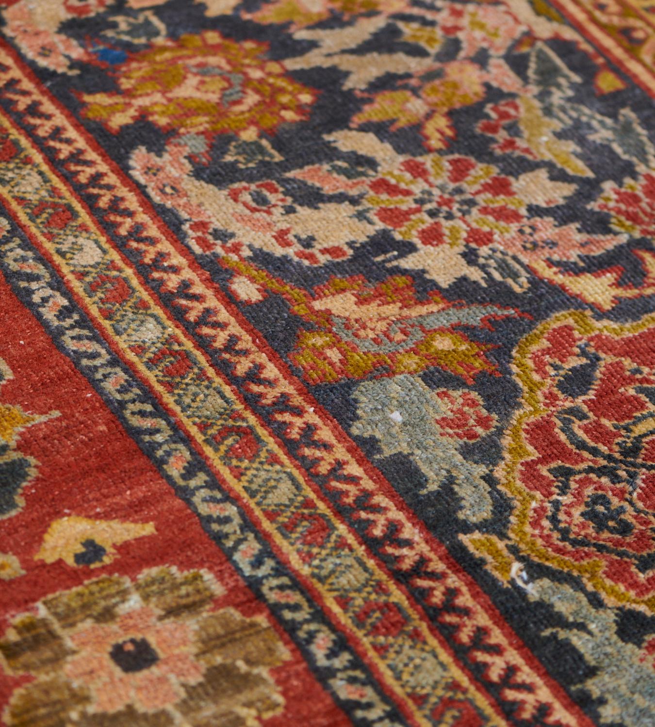 Hand-Knotted Late 19th Century Antique Ziegler Sultanabad For Sale