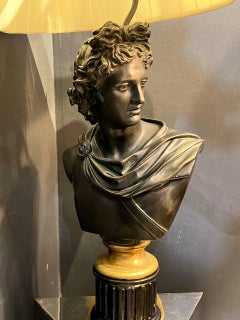 Late 19th Century Apollo Bust Table Lamp