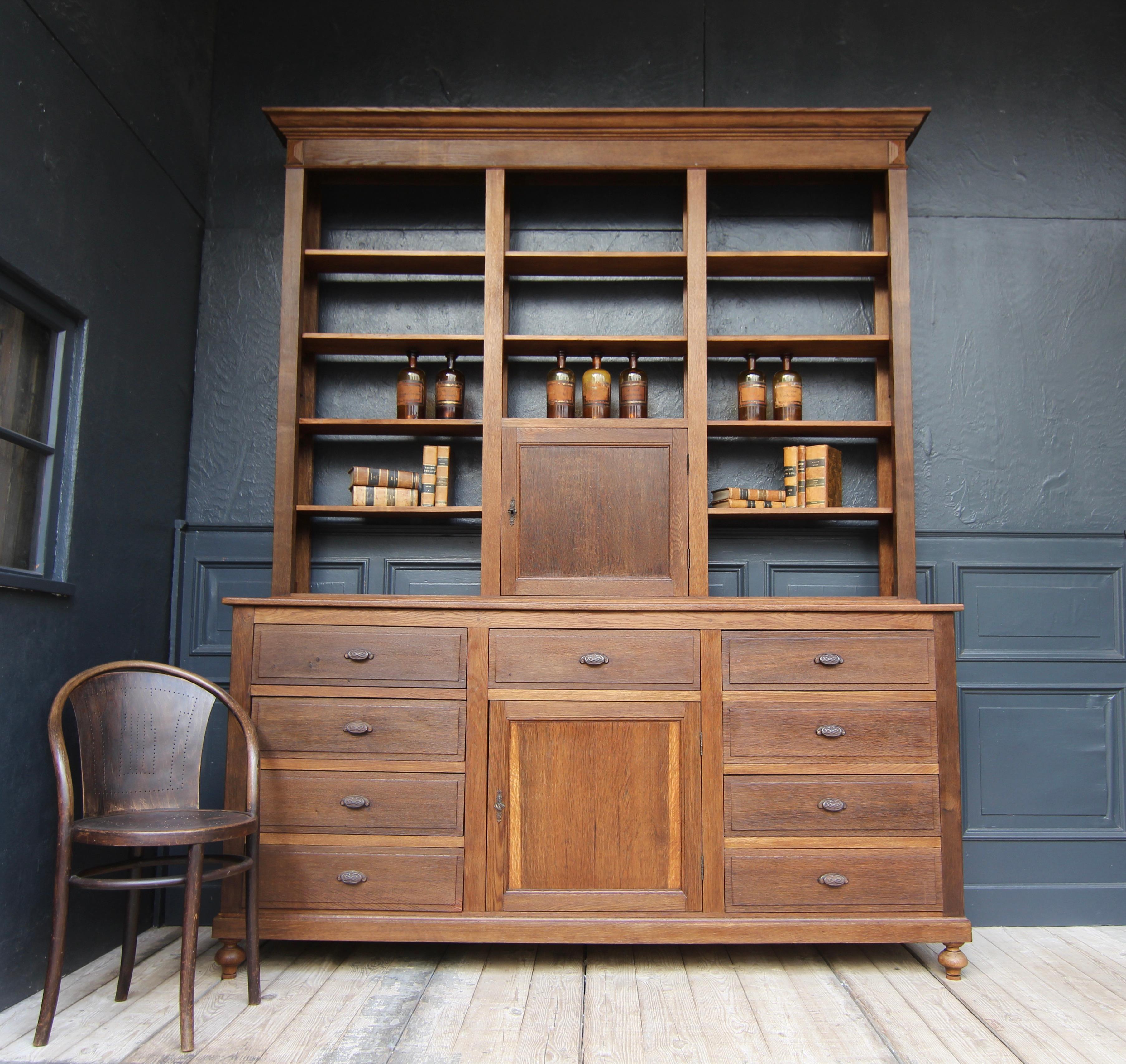 European Late 19th Century Apothecary Shop Cabinet For Sale