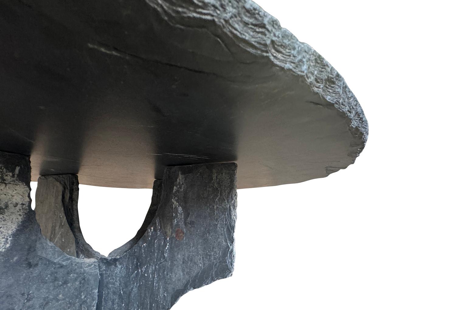XIXe siècle Fin du 19ème siècle Ardoise - Table en ardoise
