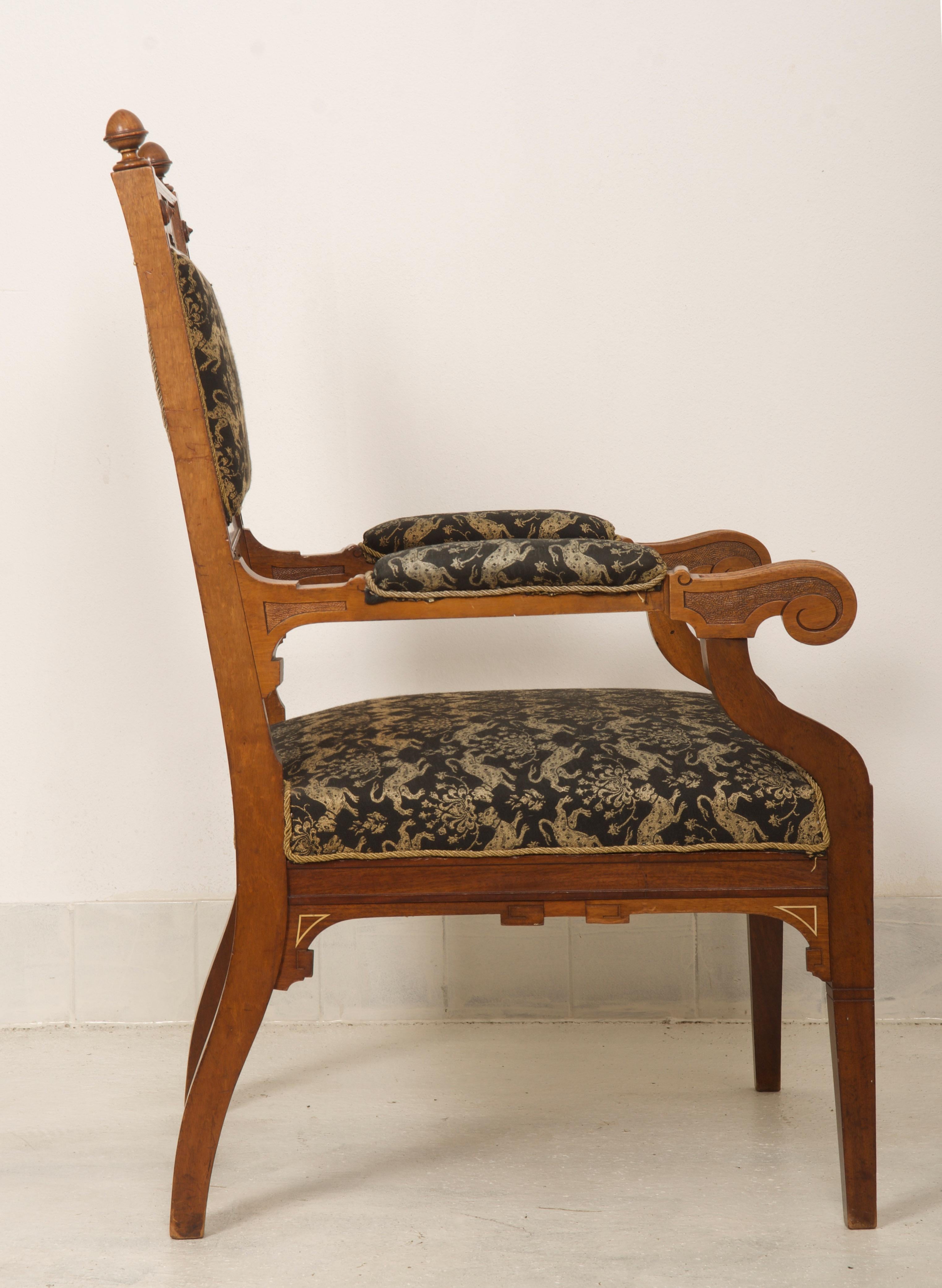 Late 19th Century Armchair Desk Chair For Sale 1