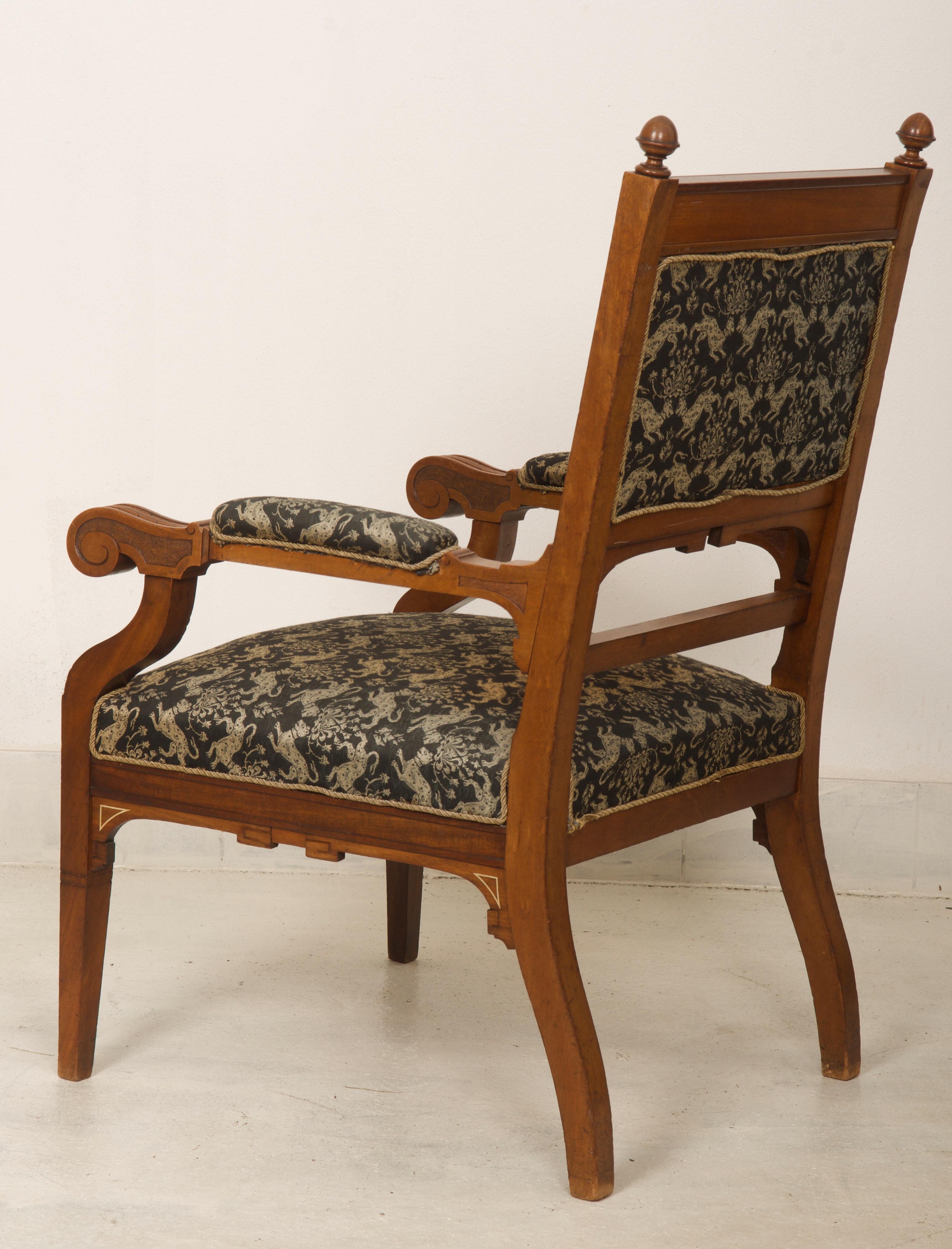 Late 19th Century Armchair Desk Chair For Sale 3