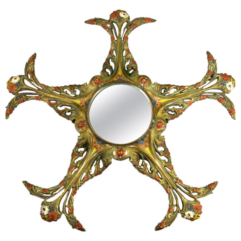 Late 19th Century Art Nouveaux Mirror