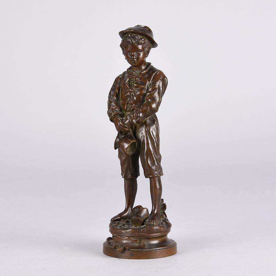 Bronze Art nouveau de la fin du XIXe siècle intitulé « Broken Jug » par Charles Anfrie en vente 3