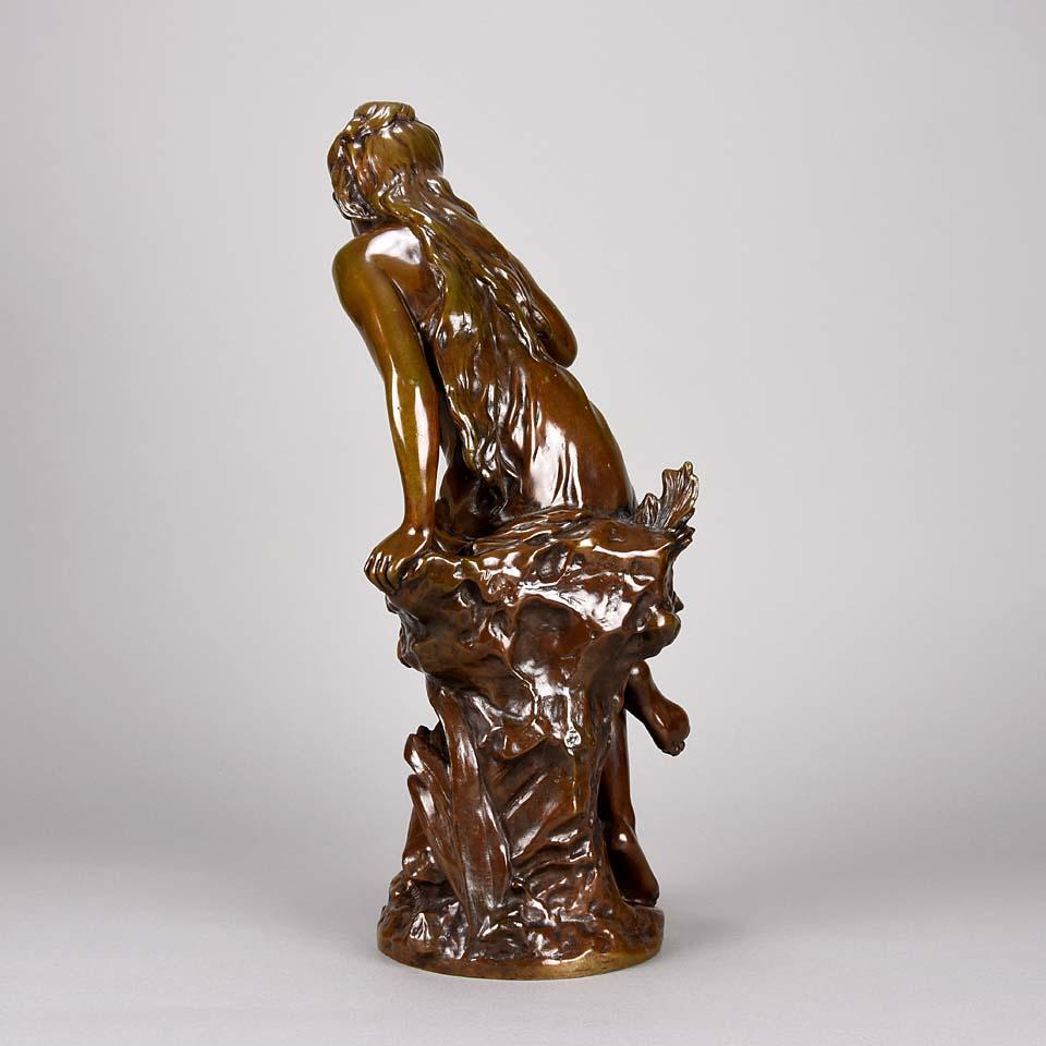 Late-19th Century Art Nouveau Bronze Entitled 
