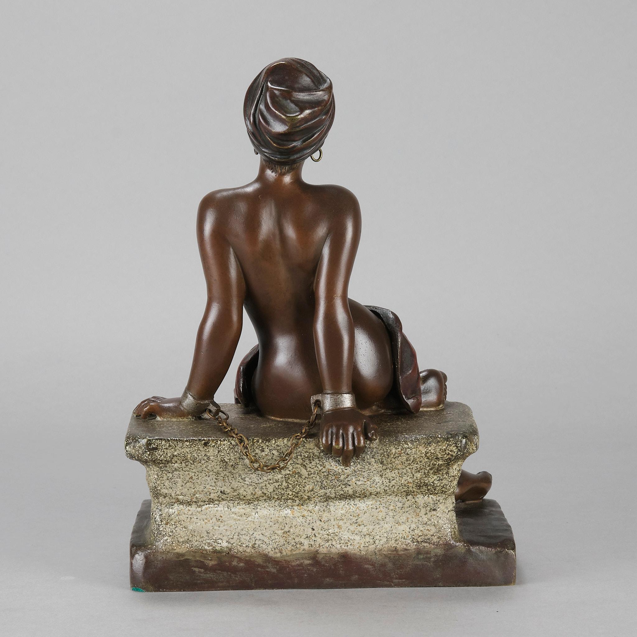 Bronzo Figura in bronzo Art Nouveau della fine del XIX secolo 