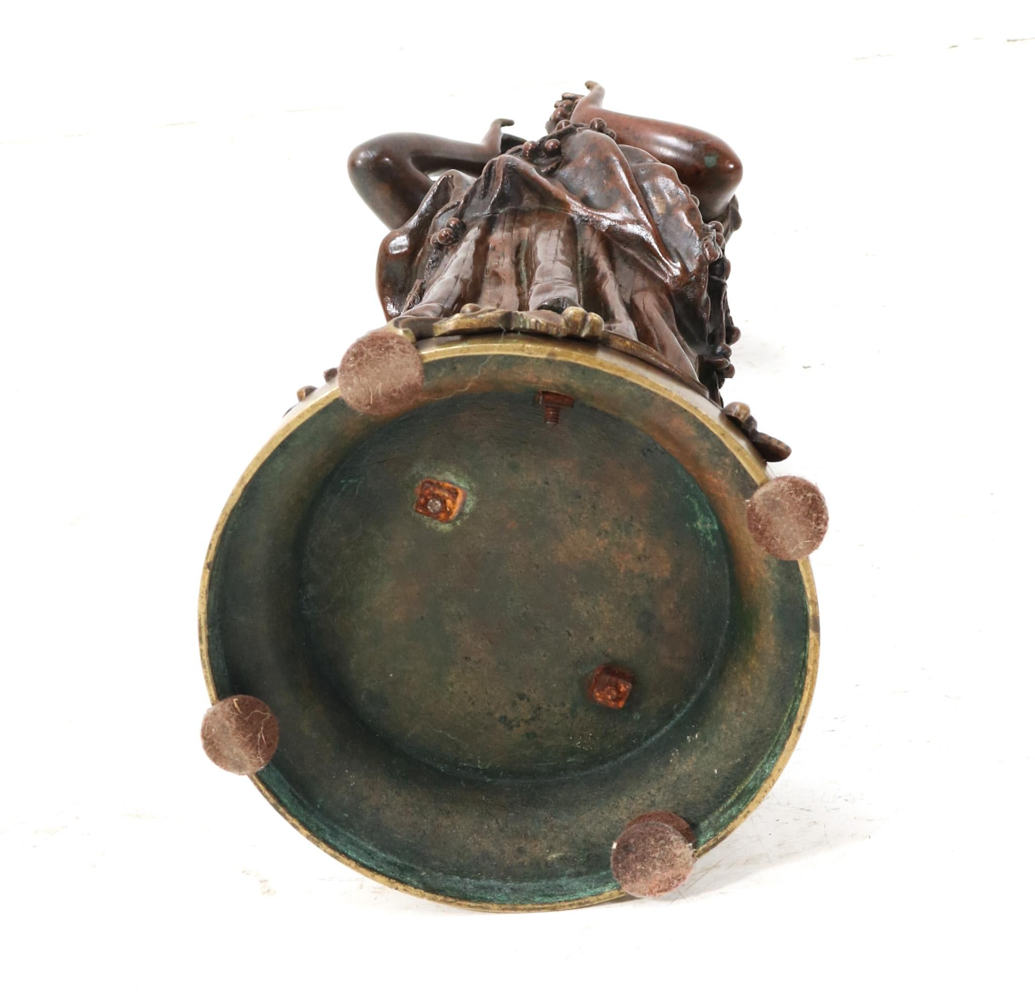 Bronce Art Nouveau de finales del siglo XIX Retour Des Cerises de Charles Anfrie en venta 7