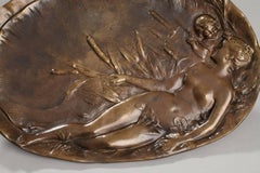 Late 19th Century Art Nouveau Bronze Tray by Emile Vernier