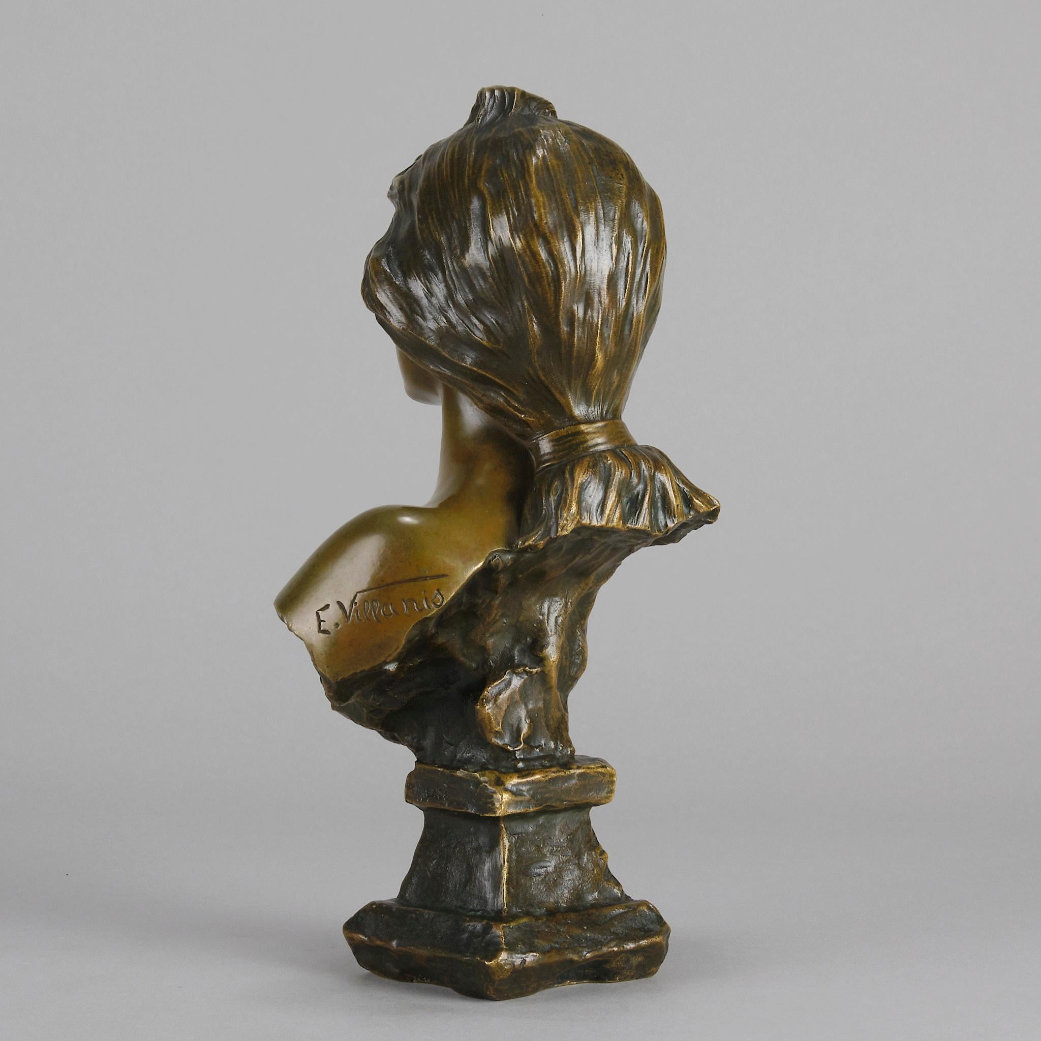 Late 19th Century Art Nouveau Bust entitled 