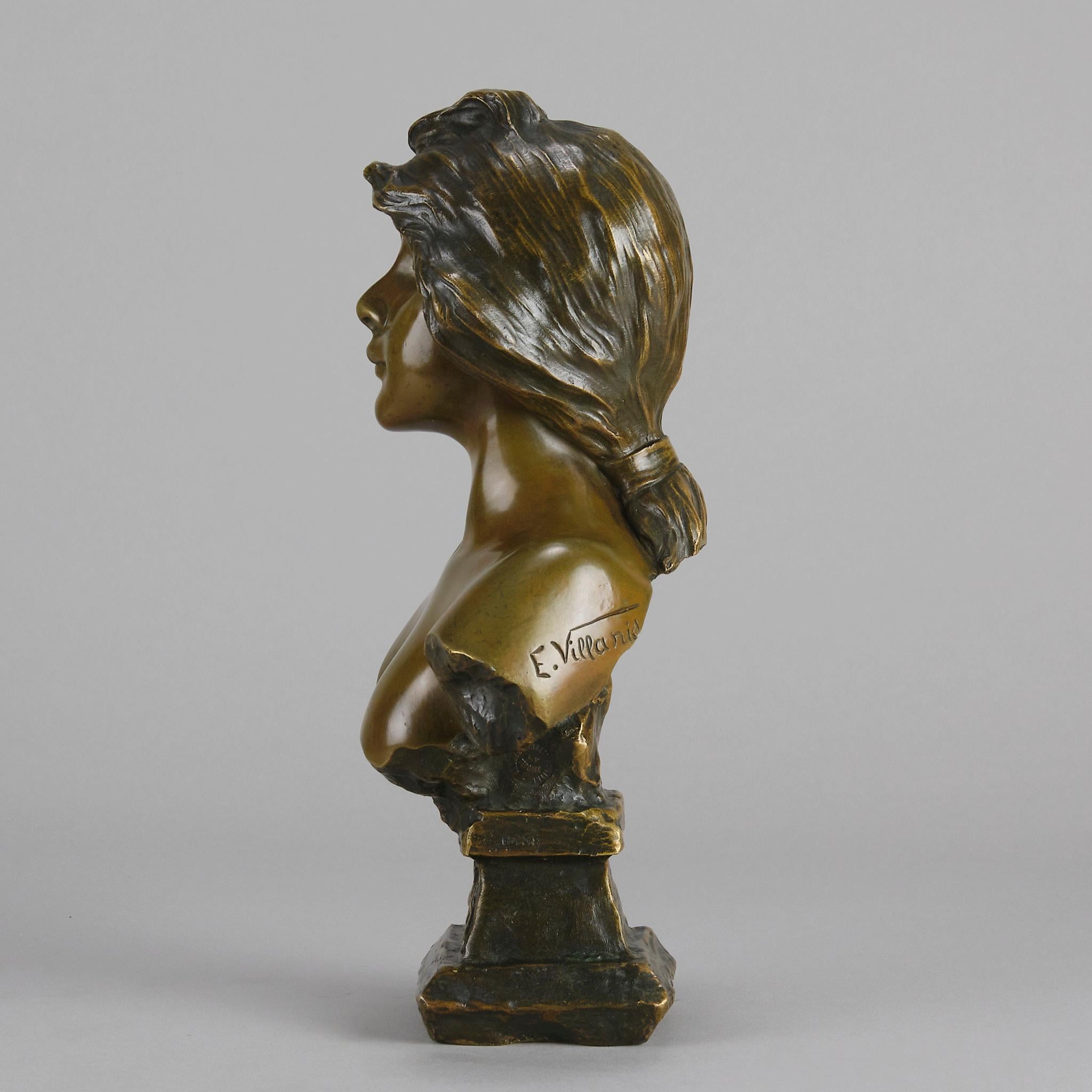 Late 19th Century Art Nouveau Bust entitled 