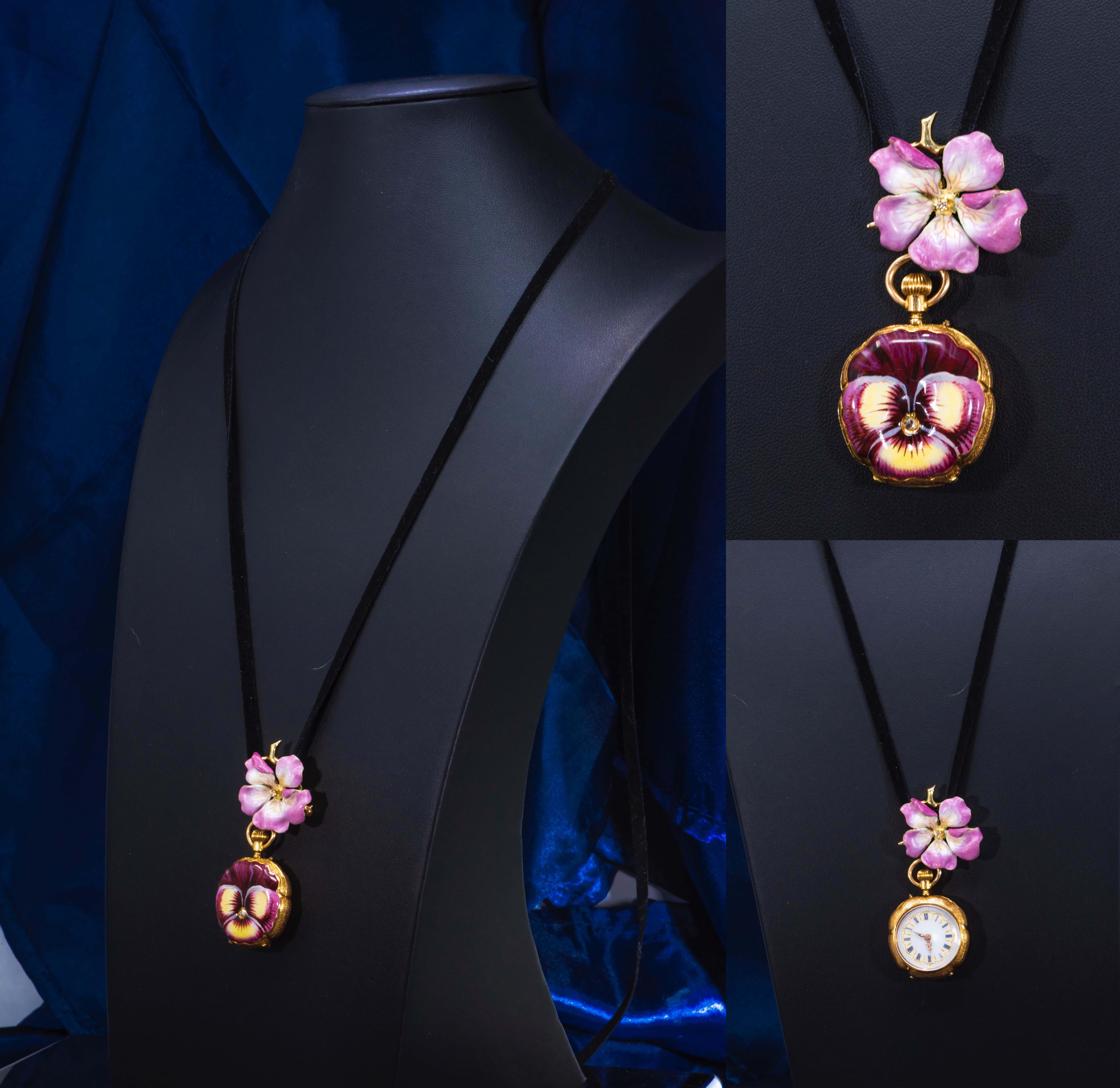 Dimensions Styled as Necklace :
60 mm drop from top to bottom 

Dimensions Styled as a Brooch / Pin only 
20mm tall  x 30mm wide 

Dimensions Styled as Necklace Timepiece only :
40mm tall x 28mm wide

Interchangeable and Can be fashioned in 4