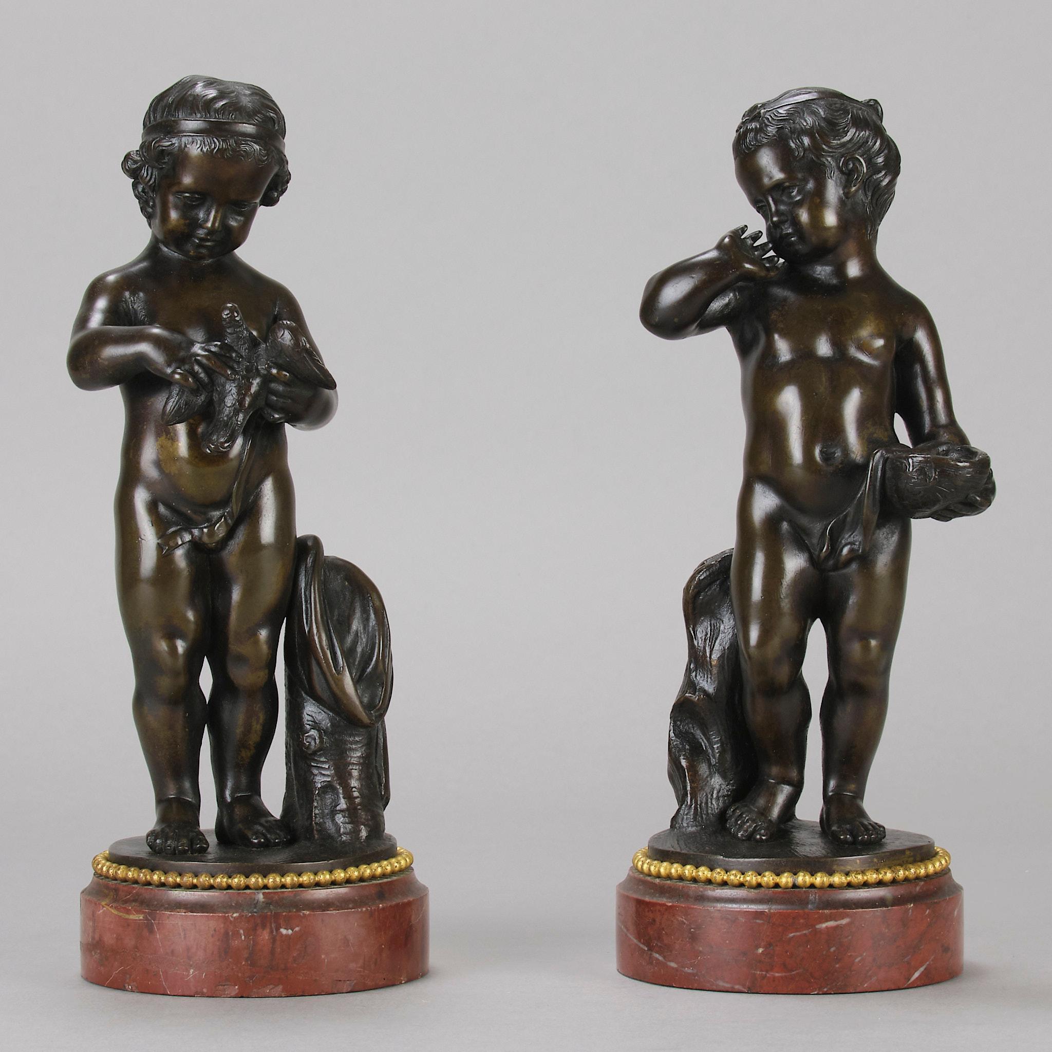Francese Bronzo francese Art Nouveau della fine del XIX secolo intitolato 