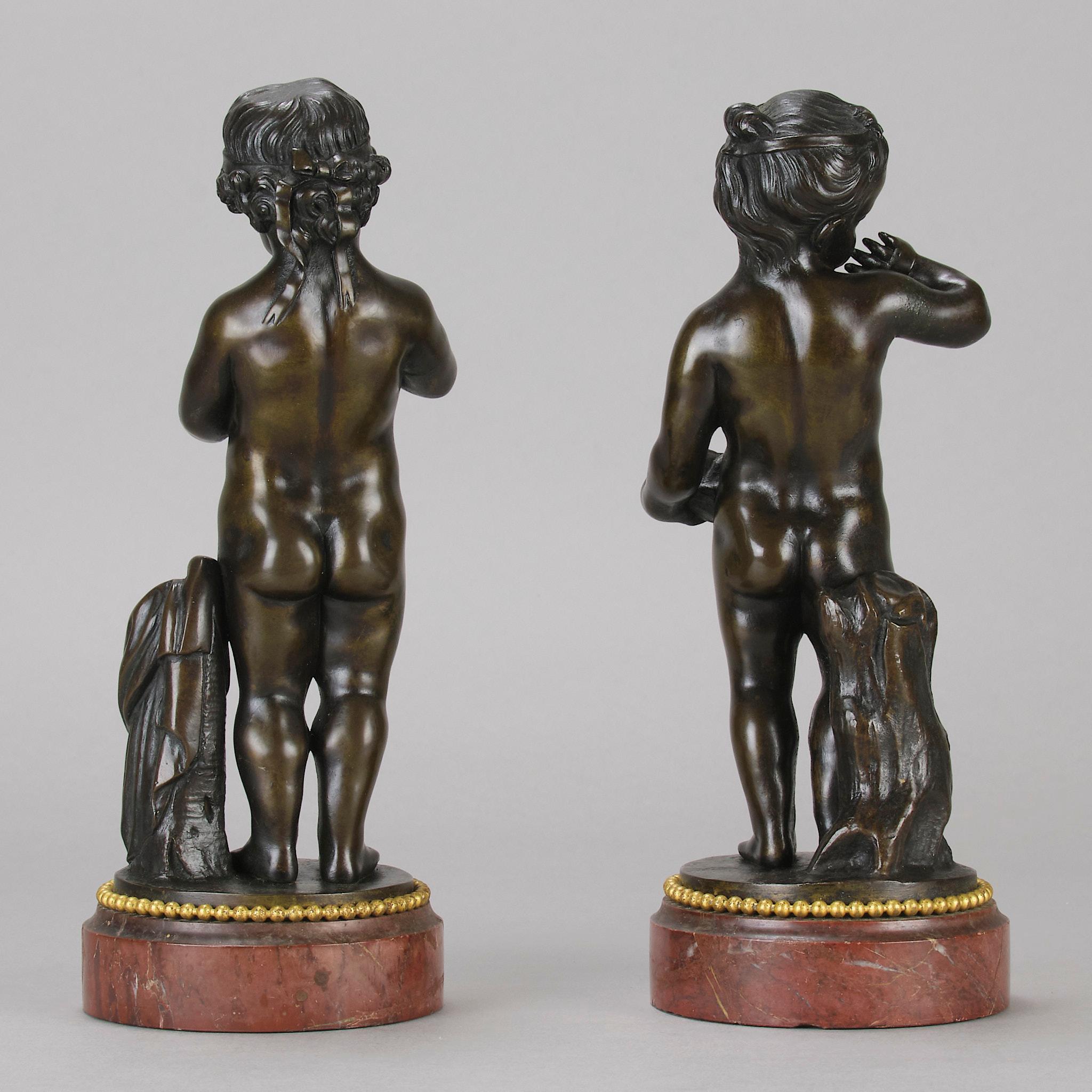 Bronzo francese Art Nouveau della fine del XIX secolo intitolato 