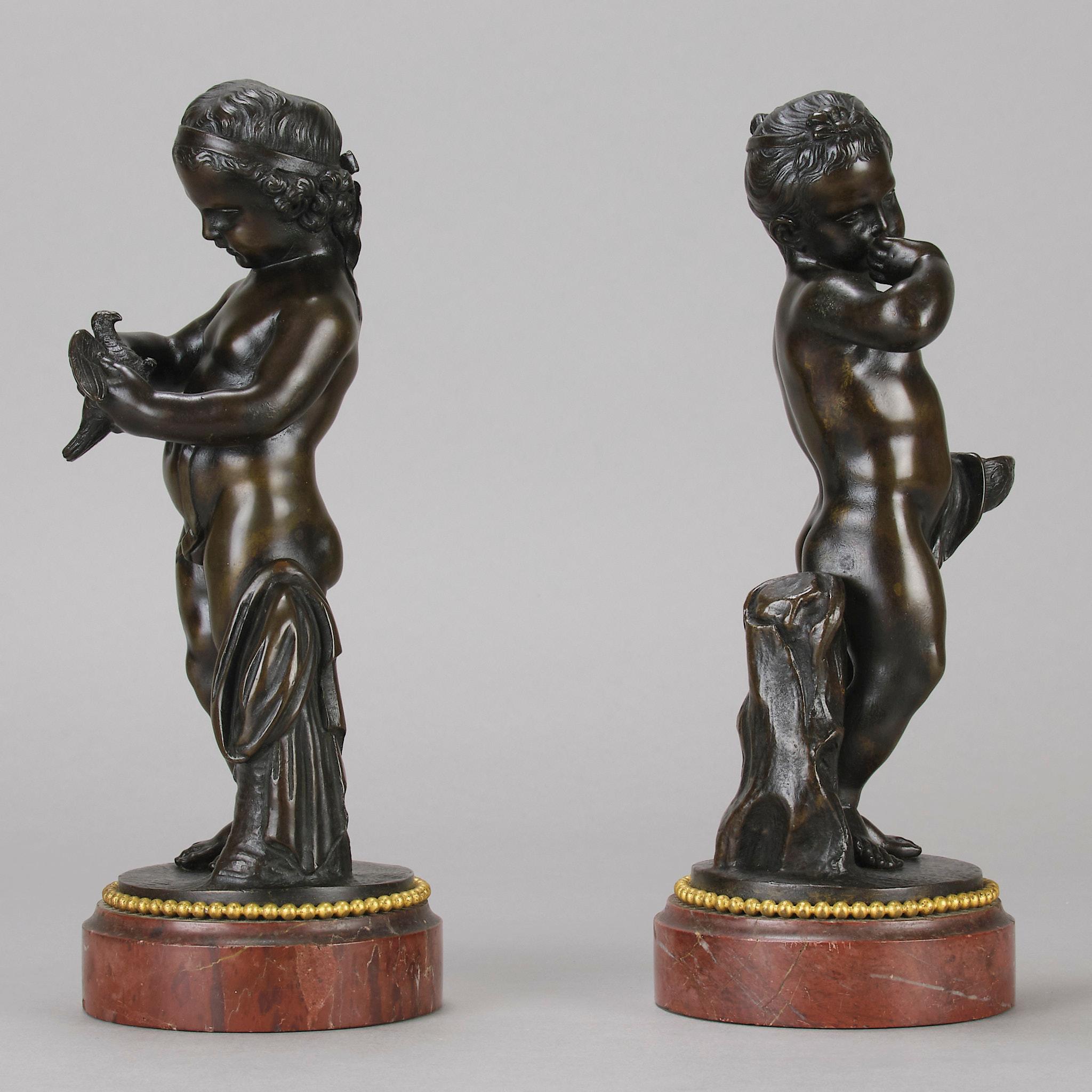 Bronzo francese Art Nouveau della fine del XIX secolo intitolato 