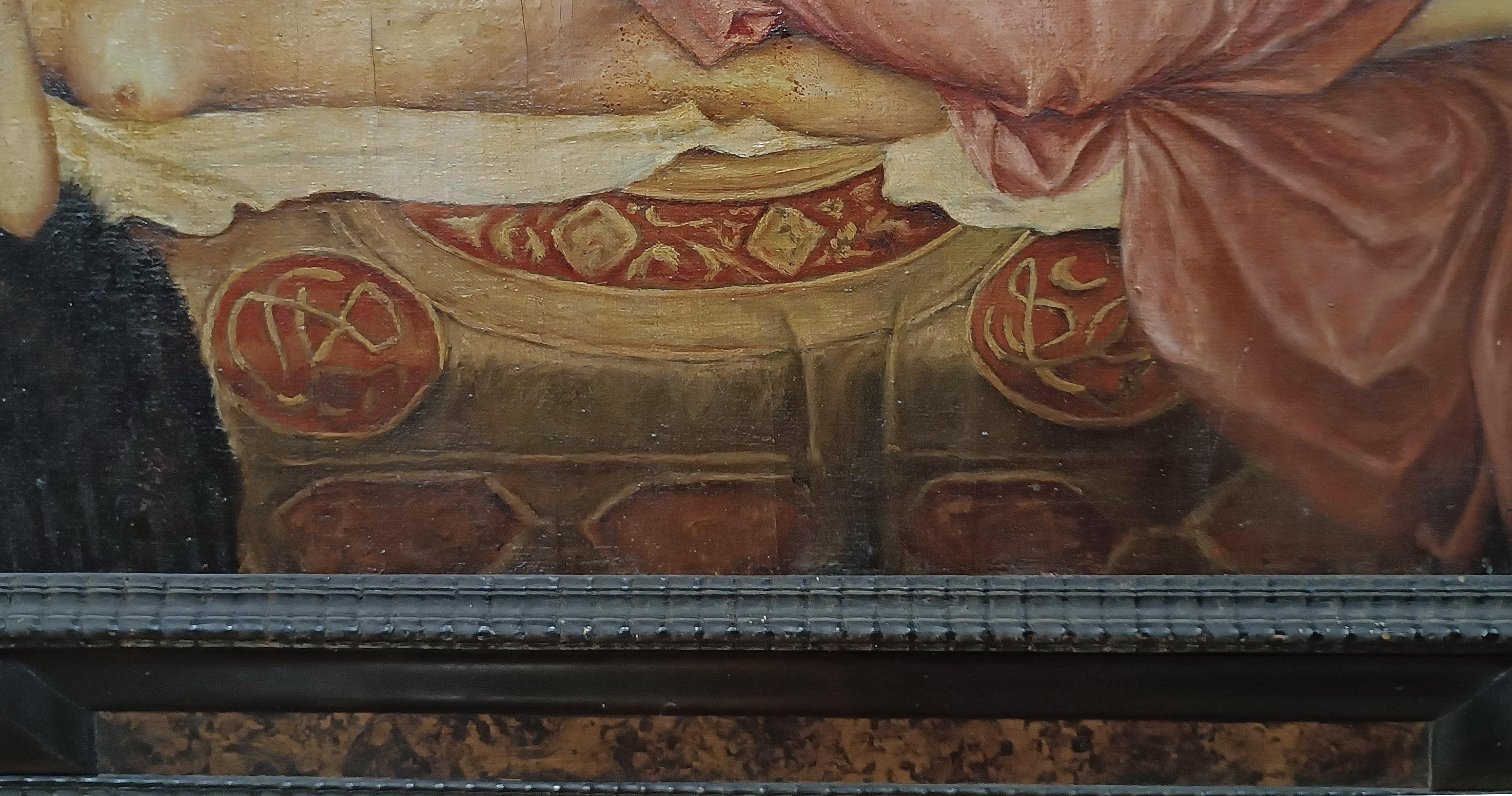 LATE 19th CENTURY ART NOUVEAU PAINTING OF A FEMALE NUDE im Angebot 2