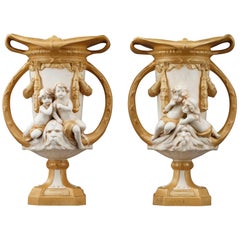Fin du 19ème siècle One Royal Art Dux Bohemia Vases