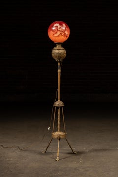 Late 19th Century Art Nouveau Torchiere Floor Lamp