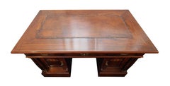 Late 19th Century Art Nouveau Walnut-Veneer Desk