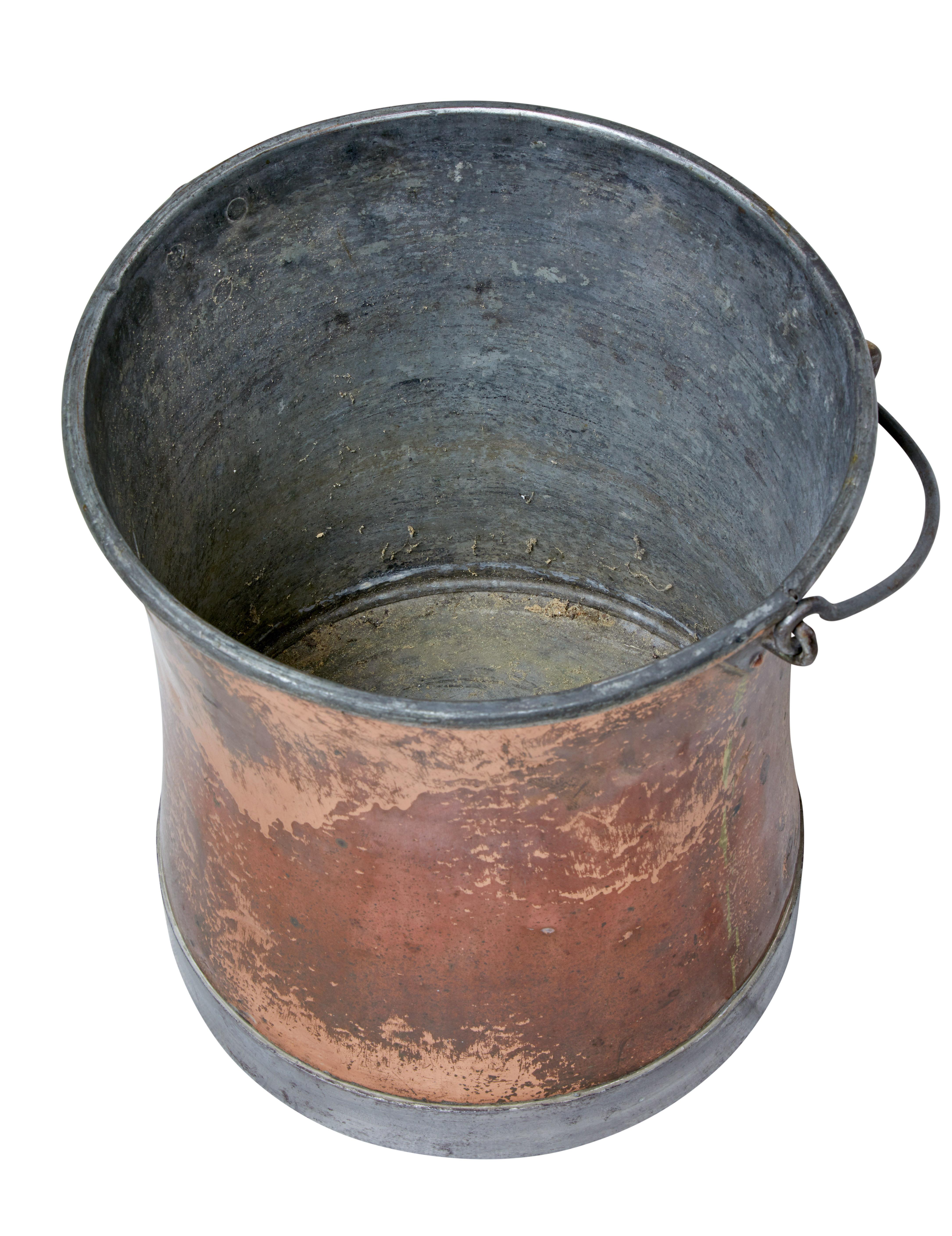 Arts and Crafts Late 19th Century Arts & Crafts Copper Bucket