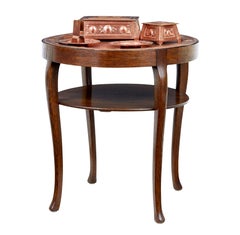 Late 19th century Arts and Crafts copper tray table