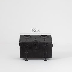 Late 19th Century Arts and Crafts Iron Log Bin