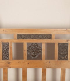Late 19th Century Arts and Crafts Pine Double Bed