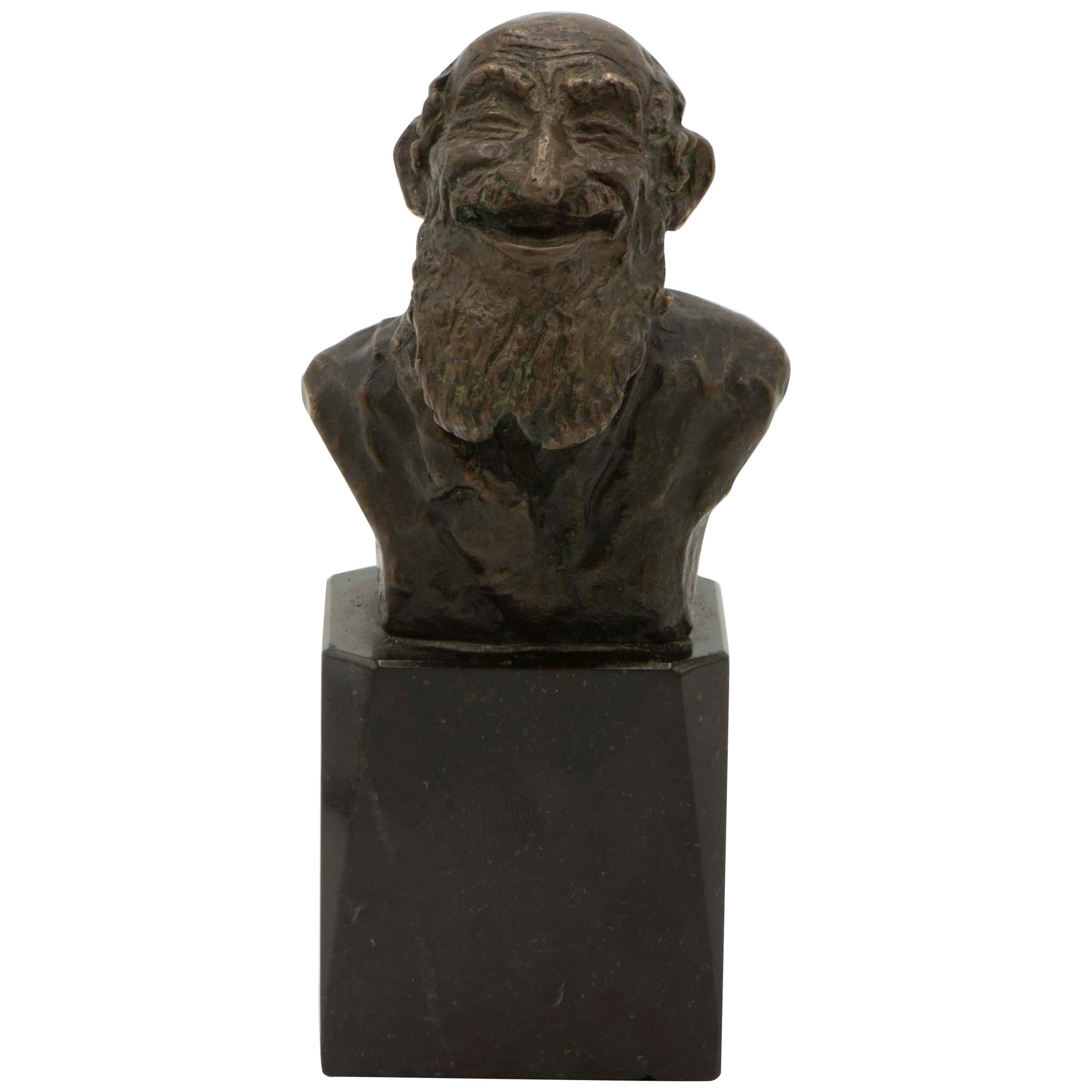 Late 19th Century Austrian Bronze of a Bearded Jew For Sale